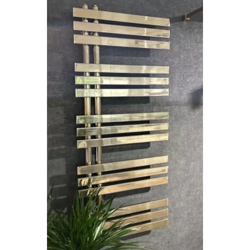 AREZZO design HORIZONT SHINY GOLD SLIM 1200x500 törölközőszárítós radiátor, fényes arany AR-HS12050SGLE