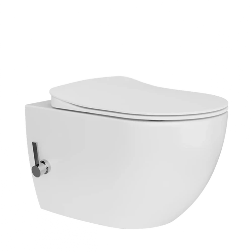 Creavit FREE Rimless bidés fali WC csappal - HC FE322-34CB00E-0002