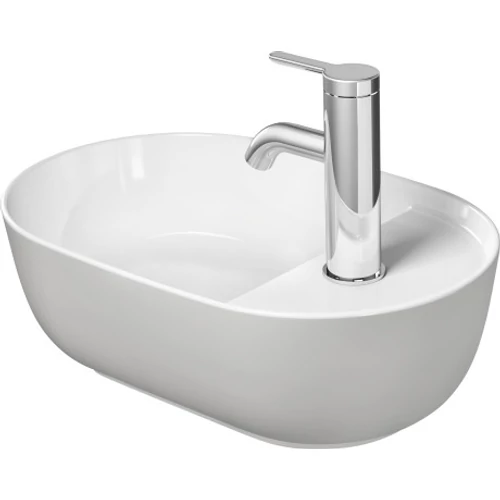 Duravit Luv 42x27 cm ráültethető mosdó, szatén szürke 0381422300