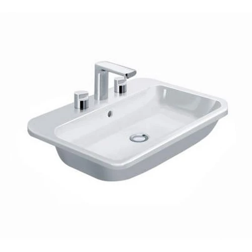 Duravit Happy D.2 60x46 cm beépíthető mosdó három csaplyukkal 0483600030