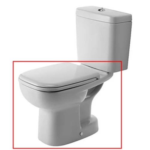 Duravit D-Code alsó kifolyású, mélyöblítésű monoblokkos WC-csésze (21110100002)