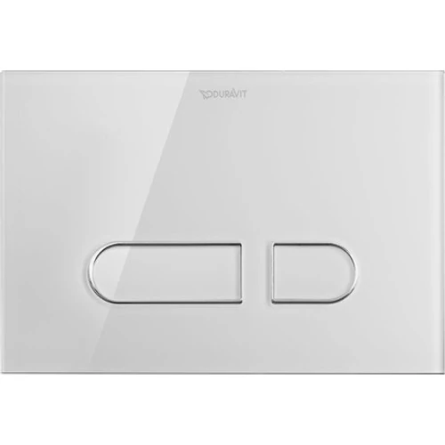 Duravit DuraSystem A1 nyomólap, fehér üveg WD5002012000