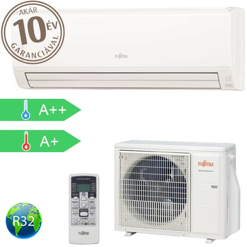 Fujitsu ECO ASYG24KLCA / AOYG24KLCA oldalfali split klíma (7.1 kW)