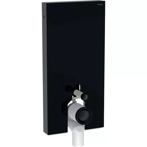 Geberit Monolith Plus szanitermodul talpon álló WC-hez, 101 cm, fekete üveg/alumínium feketekróm (131.202.SJ.6)