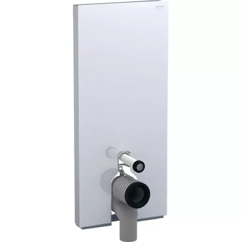 Geberit Monolith Plus szanitermodul talpon álló WC-hez, 114 cm, fehér üveg (131.233.SI.5)