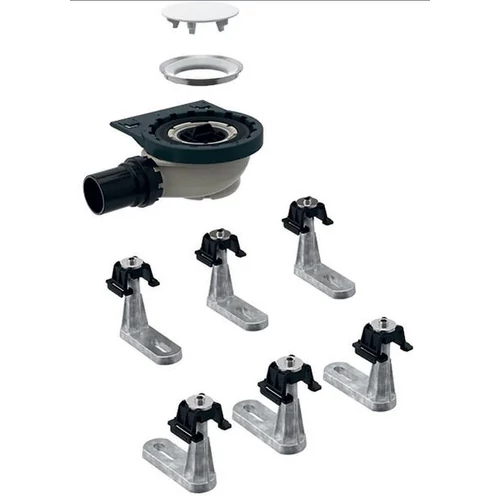 Geberit beépítőkészlet Setaplano padlóba süllyesztett zuhanytálcához, d90 szifon, vízzár magassága 50 mm: d50mm (6 láb) 154.013.00.1