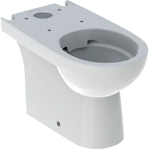 Geberit Selnova álló WC falon kívüli öblítőtartályokhoz monoblokk, mélyöblítésű, univerzális kifolyású, részben zárt forma, Rimfree, Fehér 500.488.01.1