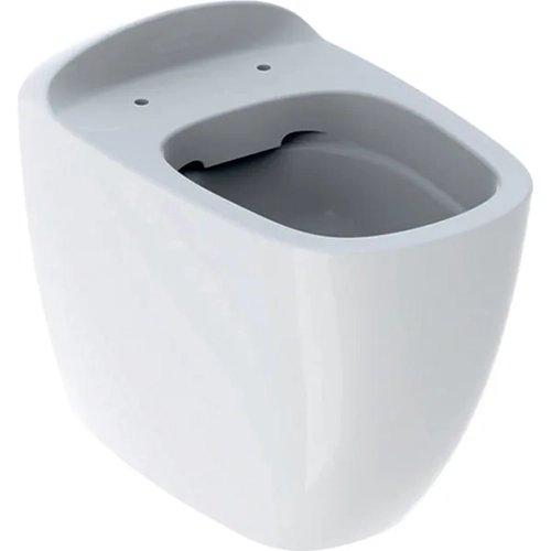 Geberit Citterio álló WC mélyöblítésű, falhoz illeszkedő, zárt forma, Rimfree, Fehér / KeraTect 500.512.01.1