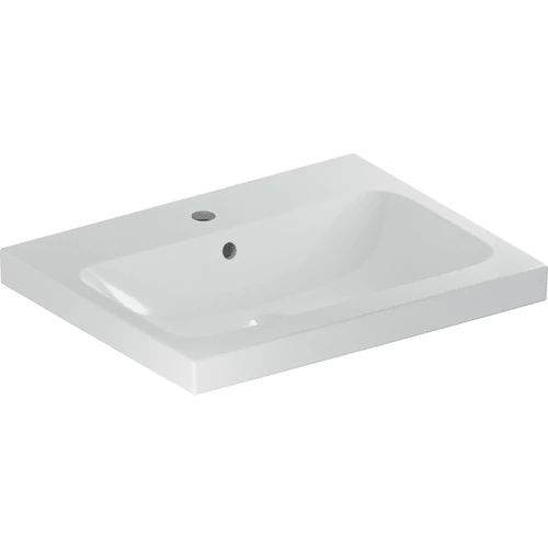 Geberit iCon Light mosdó, 60x48cm, csaplyukkal és túlfolyóval, fehér (501.834.00.1)