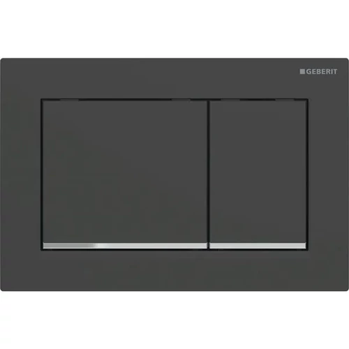 Geberit Omega30 működtetőlap 2 mennyiséges öblítéshez, easy-to-clean, matt fekete/króm 115.080.14.1