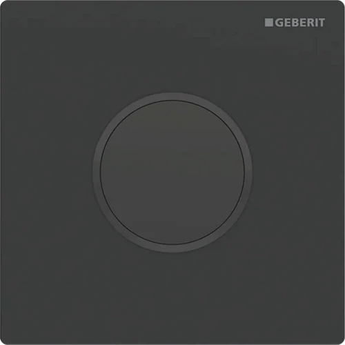 Geberit vizeldevezérlés elektronikus működtetéssel, elemes, 10 típusú, fekete easy-to-clean 116.035.16.1