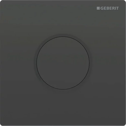 Geberit vizeldevezérlés elektronikus működtetéssel, elemes, 10 típusú, fekete/matt fekete 116.035.DW.1