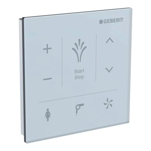 Geberit Fali kezelőpanel Geberit AquaClean számára, fehér üveg 147.038.SI.1
