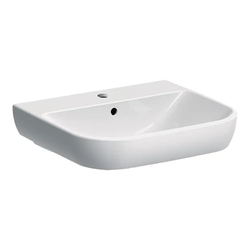 Geberit Smyle mosdó, 55 cm, csaplyuk középen, túlfolyó látható 500.227.01.1
