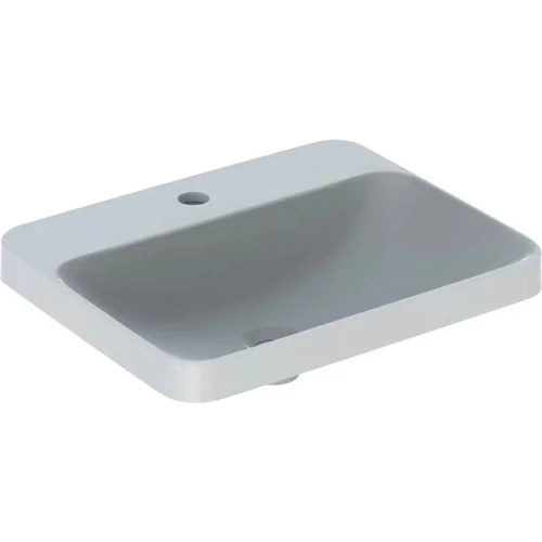 Geberit VariForm beépíthető szögletes mosdó 55 cm, csaplyuk-peremmel, túlfolyó nélkül 500.742.01.2