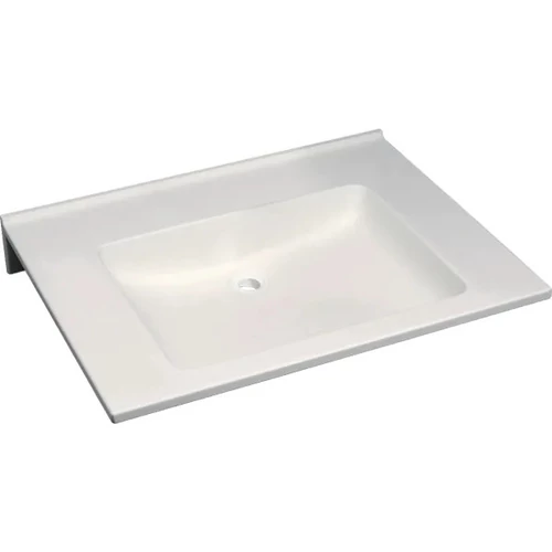 Geberit Publica akadálymentes mosdó 70x55 cm, szögletes, túlfolyó és csapfurat nélkül 501.042.11.1