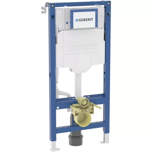 Geberit Duofix fali WC-szerelőelem, 112 cm, Sigma 12 cm-es falsík alatti öblítőtartállyal és elektromos és kommunikációs csatlakozódobozzal 111.921.00.6