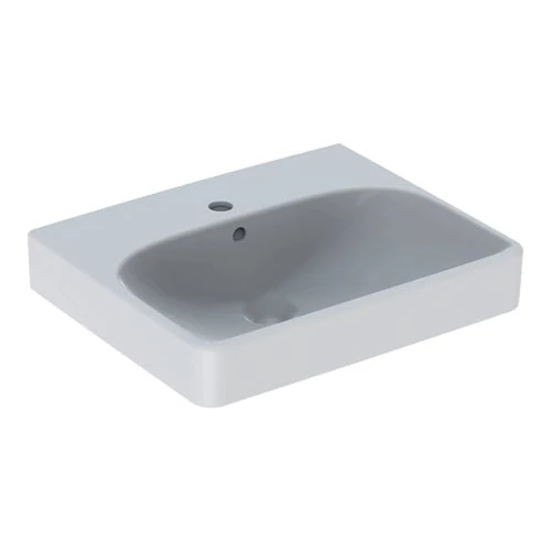 Geberit Smyle Square kézmosó 50x41 cm, csaplyukkal és túlfolyóval 500.256.01.1
