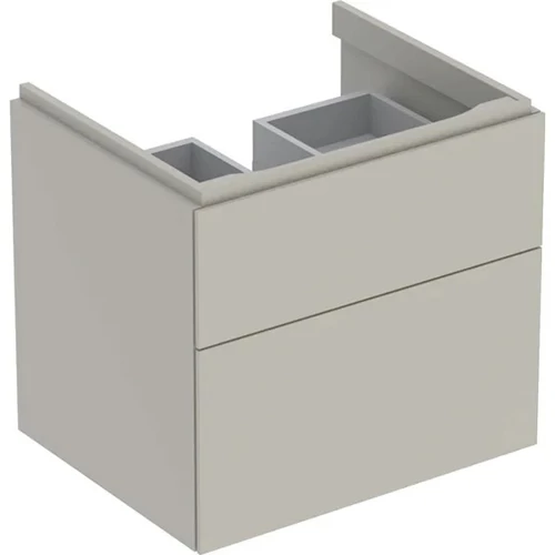 Geberit Xeno² alsó szekrény mosdóhoz 58x46,2 cm, két fiókkal, matt greige 500.506.00.1