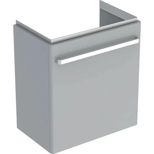 Geberit Selnova Compact 1 ajtós alsó szekrény mosdóhoz 55x36,7cm, fényezett világosszürke 501.493.00.1