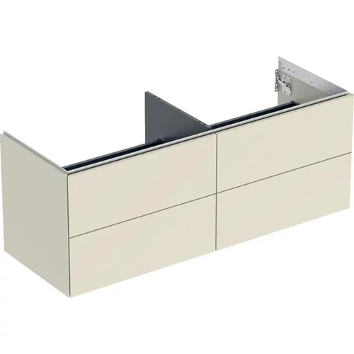 Geberit One alsó szekrény mosdóhoz négy fiókkal 135x47 cm, magasfényű homokszürke 505.266.00.4