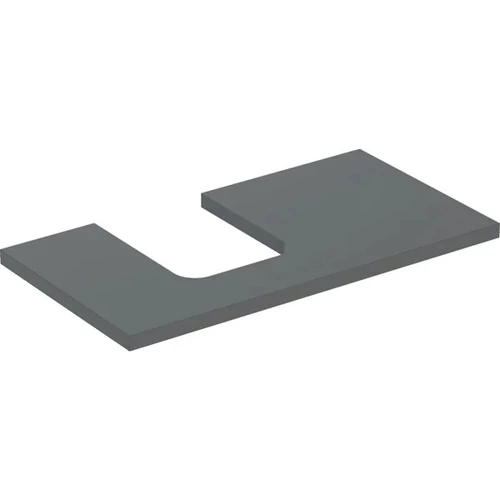 Geberit One mosdópult bal oldali kivágással 90x47 cm, pultra ültethető tálformájú mosdóhoz, matt láva 505.293.00.3