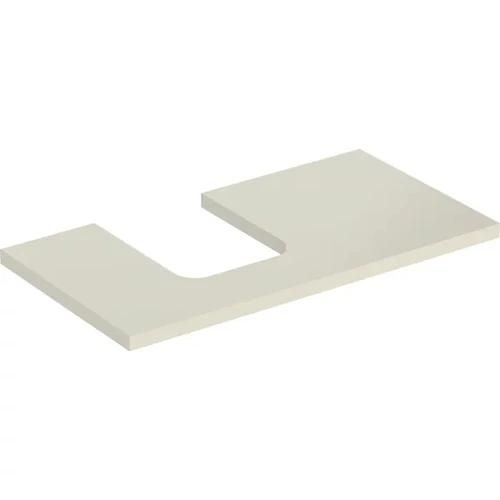 Geberit One mosdópult bal oldali kivágással 90x47 cm, pultra ültethető tálformájú mosdóhoz, magasfényű homokszürke 505.293.00.4