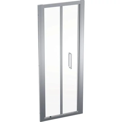 Geberit Geo összecsukható ajtó 76x190 cm, átlátszó üveggel, Reflex bevonat, ezüst profillal 560.106.00.2