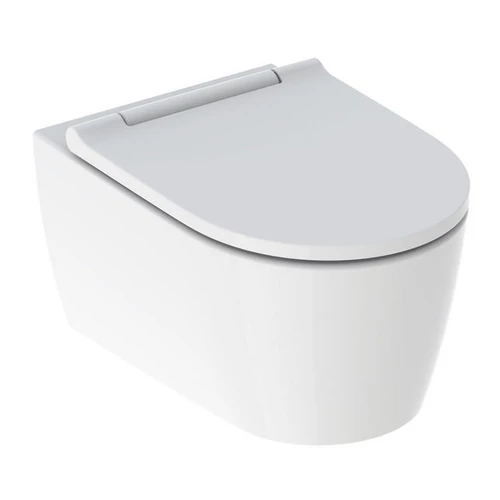 Geberit ONE fali WC mélyöblítésű, TurboFlush, WC-ülőkével fehér betéttel 500.201.01.1