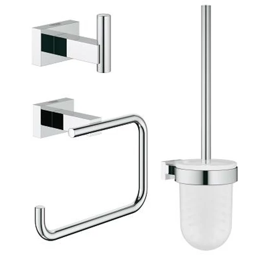 Grohe ESSENTIALS CUBE 3IN1 fürdőszobai kiegészítő szett 40757 001 (40757001)