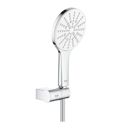 Grohe Rainshower SmartActive 130 Falitartós zuhanygarnitúra, 3 féle vízsugaras fehér kézizuhannyal 26580LS0