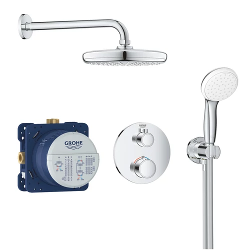 Grohe Grohtherm Teljes termosztátos zuhanyrendszer Tempesta 210 fejzuhannyal 34727000