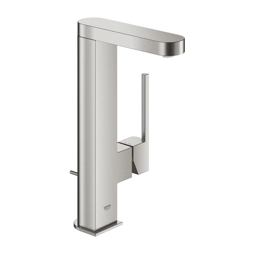 Grohe Plus egykaros magasított mosdócsaptelep L-méret matt szuperacél 23843DC3