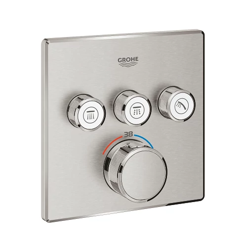 GROHE Grohtherm SmartControl termosztátos színkészlet, matt szuperacél 29126DC0