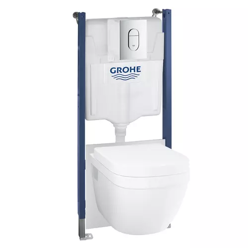 Grohe Solido 5 az 1-ben WC szett, 1,13 méteres telepítési magasság króm 39698000