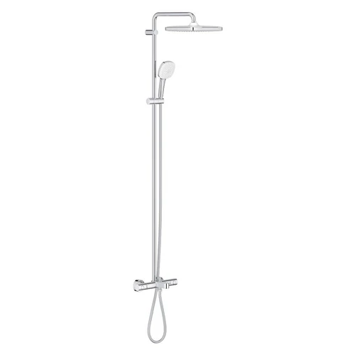 Grohe Tempesta System 250 Cube Termosztátos zuhanyrendszer kádtöltővel falra szerelésre 26691001