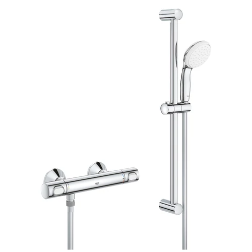 Grohe Grohtherm 500 Termosztátos zuhanycsaptelep 1/2″ zuhanygarnitúrával 34796000