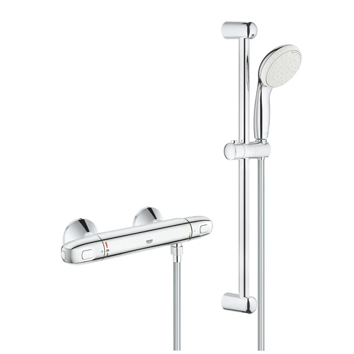 Grohe Grohtherm 1000 Termosztátos zuhanycsaptelep 1/2″ zuhanygarnitúrával 34820004