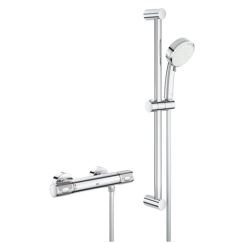 Grohe Grohtherm 1000 Performance Termosztátos zuhanycsaptelep 1/2″ zuhanygarnitúrával 34834000