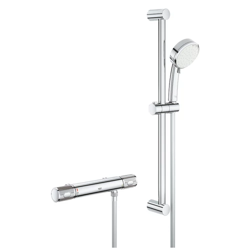 Grohe Grohtherm 1000 Performance Termosztátos zuhanycsaptelep 1/2″ zuhanygarnitúrával 34836000