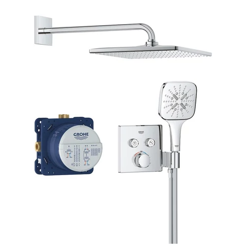 Grohe Grohtherm SmartControl Rejtett zuhanyrendszer Rainshower Mono 310 Cube fejzuhannyal 34865000