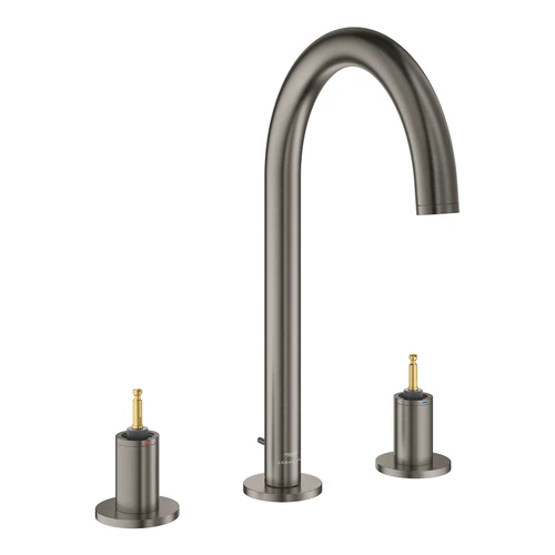 Grohe Atrio Private Collection 3-lyukas mosdócsaptelep, 1/2″ L-es méret, szálcsiszolt grafit 20593AL0