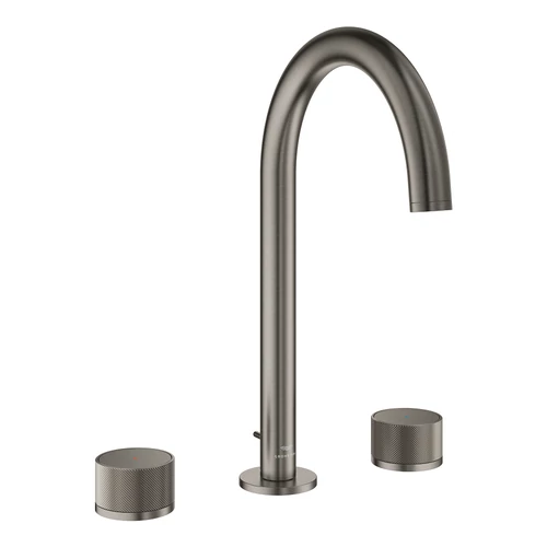 Grohe Atrio Private Collection 3-lyukas mosdócsaptelep, 1/2″ L-es méret, szálcsiszolt grafit 20595AL0