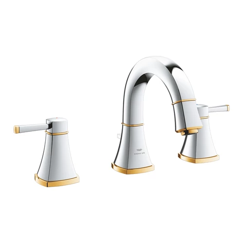 Grohe Grandera 3-lyukas mosdócsaptelep, 1/2″ M-es méret, króm/arany 20624IG0