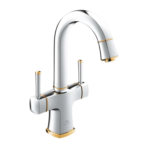 Grohe Grandera 2-fogantyús mosdó csaptelep, 1/2″ L-es méret, króm/arany 20666IG0