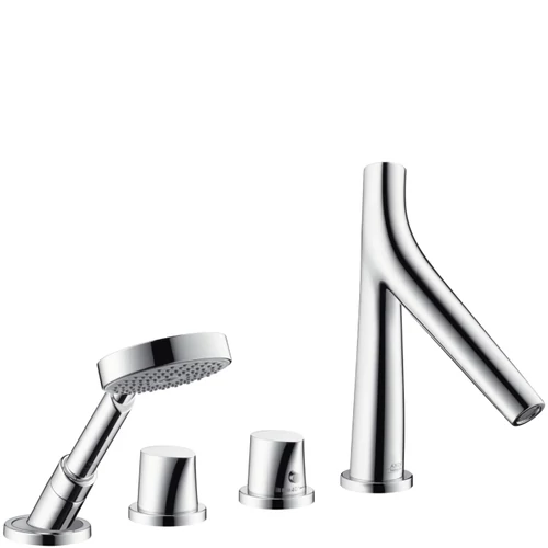 Hansgrohe AXOR Starck Organic 4-lyukú kádperemre szerelhető termosztátos kádcsaptelep 12425000