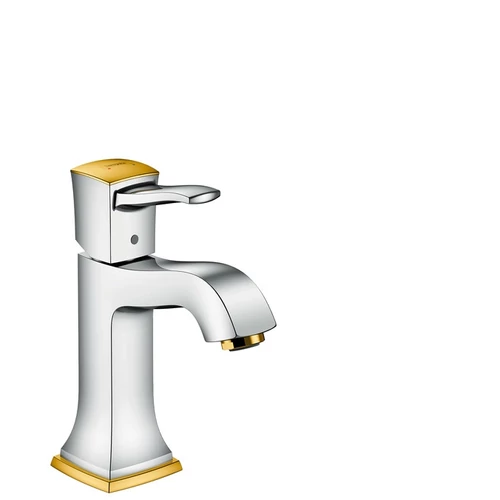 Hansgrohe Metropol Classic egykaros mosdócsaptelep 110 automata lefolyó-garnitúrával, króm/arany hatású 31300 090 (31300090)