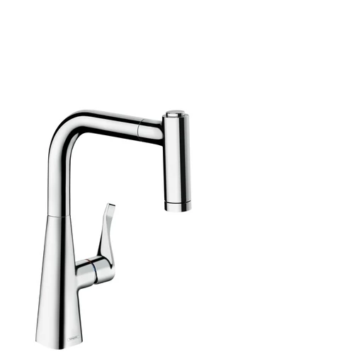 Hansgrohe M7116-H220 egykaros konyhai csaptelep 220 kihúzható zuhanyfejjel, króm 73800000