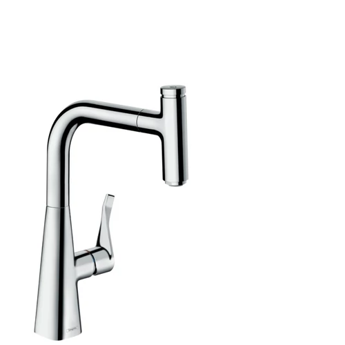 Hansgrohe M7115-H240 egykaros konyhai csaptelep 240 kihúzható kifolyóval, rozsdamentes acél hatású 73802800