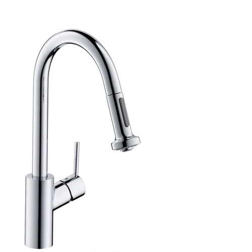 Hansgrohe M5216-H220 egykaros konyhai csaptelep kihúzható zuhanyfejjel, króm 73863000